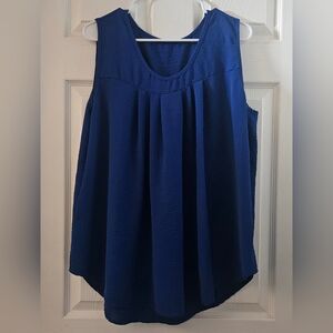 Royal Blue Sleeveless Blouse